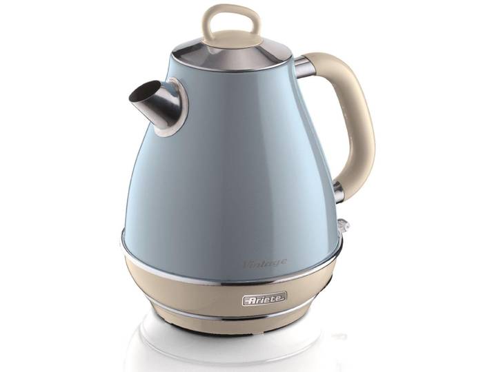 ARIETE Wasserkocher Vintage 2869 blau , blau, B:21cm H:31cm T:21cm, Wasserkocher, Wasserkocher