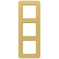 Hager WAD9300C08 Rahmen 3fach, C.8, gold, metallisch