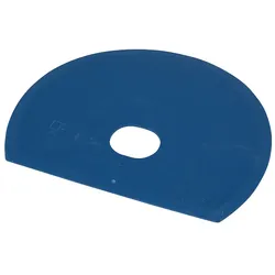 FBK Teigschaber, 160 x 125 mm, Polypropylen, mit Loch, voll detektierbar, blau