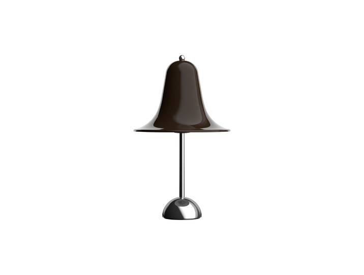 Verpan - Lampe de table Pantop - Marron - Métal chromé - Designer Verner Panton