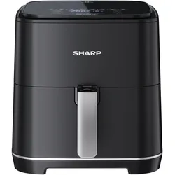Sharp GS552 Air Fryer Digital 5,5L, Fritteuse, Schwarz