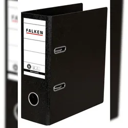 Falken 11285830 20x Ordner A5 hoch Hartpappe, Rücken 80mm - Schwarz
