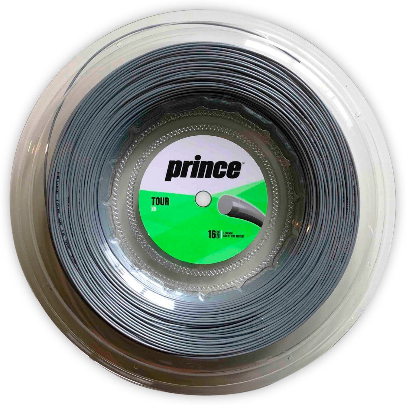 Prince Cordaje de tenis TOUR XR 16 1.30 mm 200M . Plata