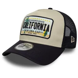 NEW ERA Licence Plate 9FORTY A-Frame Trucker Cap Navy - STK