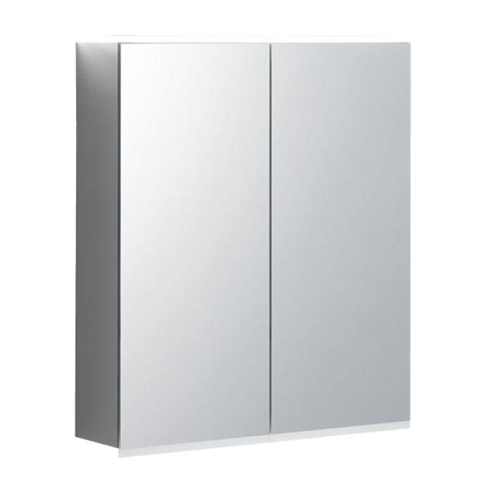 Geberit Option Plus Spiegelschrank 60 cm 500593001 60x70x17,2 cm, mit Beleuchtung, Touch-Sensor, Kosmetikspiegel, 2 Türen