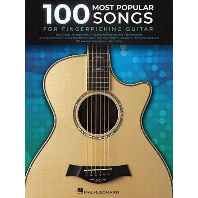 100 Most Popular Songs for Fingerpicking Guitar Solo Guitar Arrangements with Standard Notation and Tab Fingerstyle Guitar Sheet Music Songbook with
