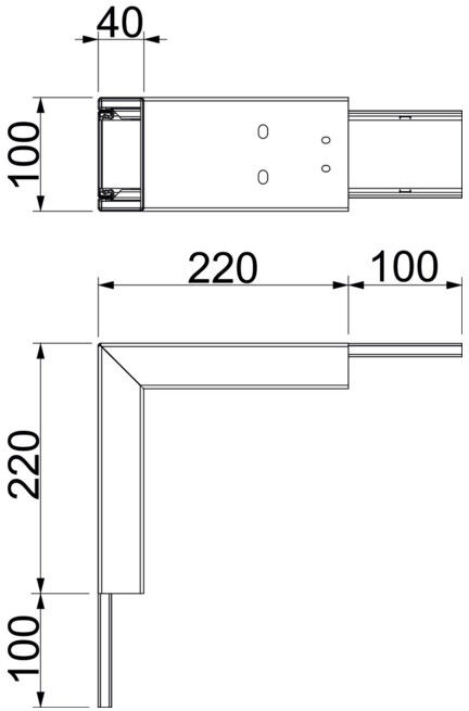 OBO Bettermann Tissu coupe-feu d'angle extérieur PLM EC 0410 FS (7218038)