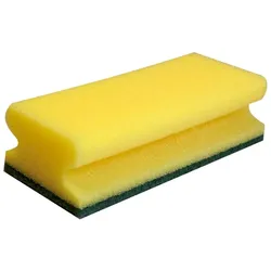 10x Reinigungsschwamm "Classic" Gelb L (9,5 x 4,5 x 15 cm)