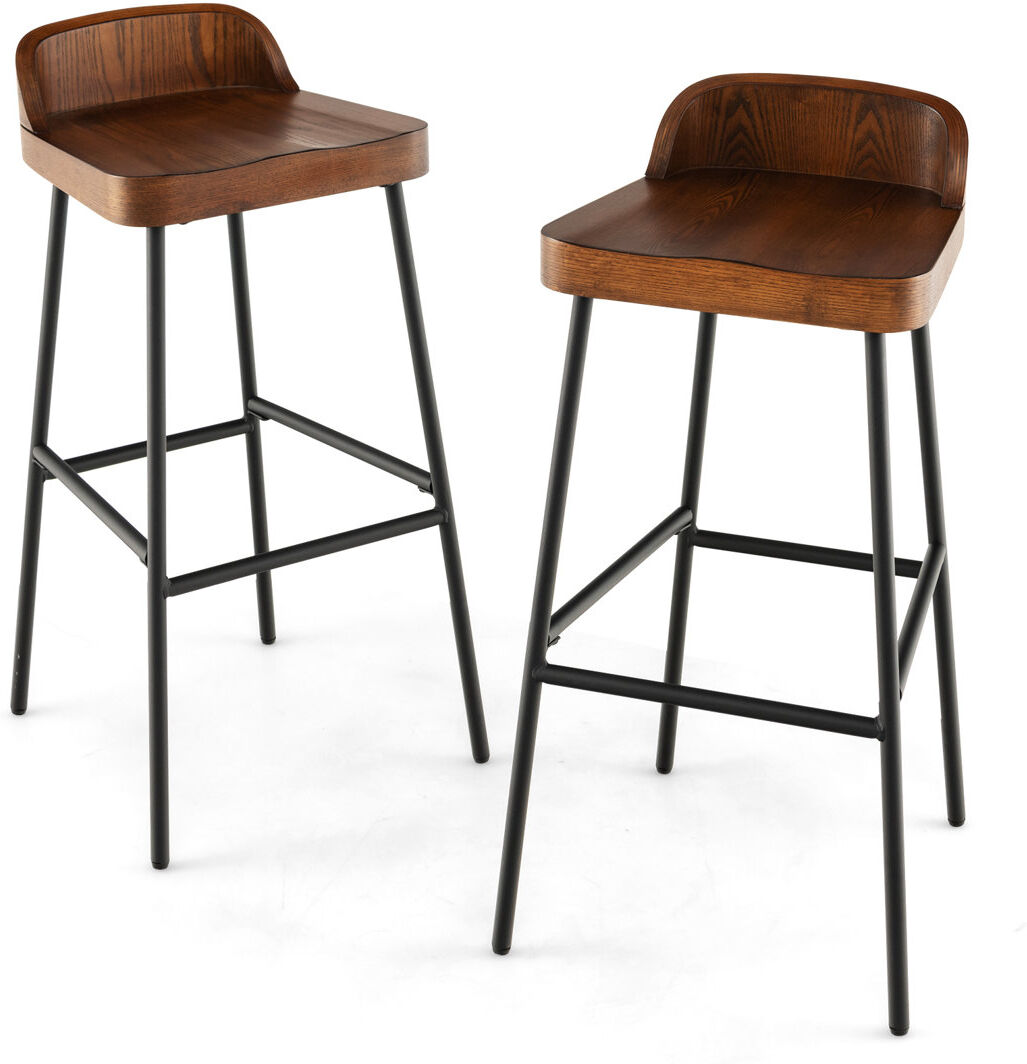 Borough Wharf Wood 73cm Bar Stool Brown 2
