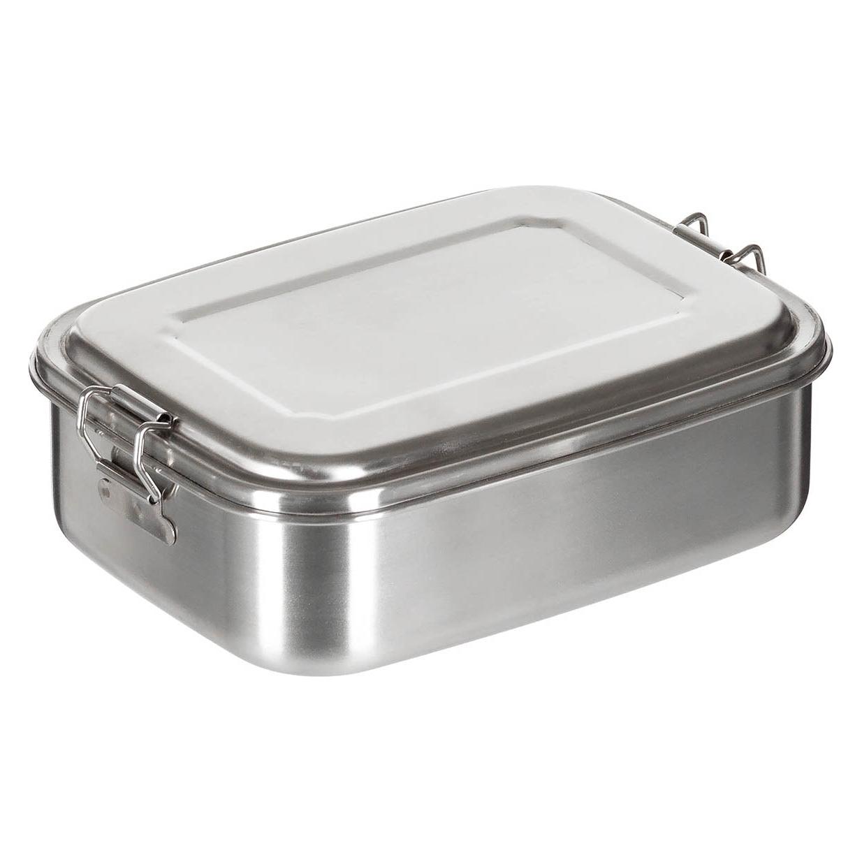 Mfh FoxOutdoor Lunchbox, Edelstahl, ca. 18 x 14 x 6,5 cm (33579235)