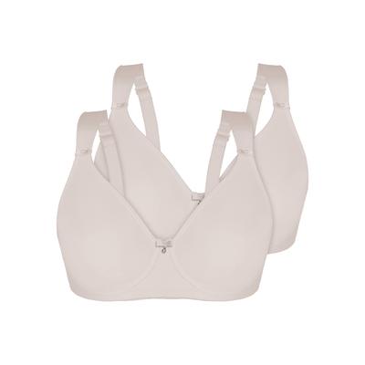 Minimizer-BH SASSA "2er Pack Minimizer Bügel-BH Minimizer", Damen, Gr. 85, Cup C, beige (ivory), Obermaterial: 85% Polyamid PA. 15% Elasthan EL., BHs Minimizer-BH