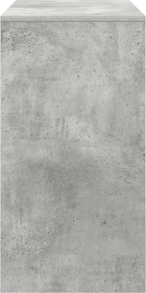17 Stories Desk 76 Cm Engineered Wood Concrete Grey 76 cm H x 90 cm W x 40 cm D
