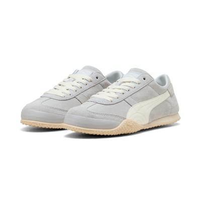Sneaker PUMA "BELLA UT CLASSIC", Damen, Gr. 36, beige (silber mist, alpine snow), Leder, mehrfarbig, Schuhe Sneaker, für Alltag und Freizeit, mit Leder-Obermaterial, mit Schnürung