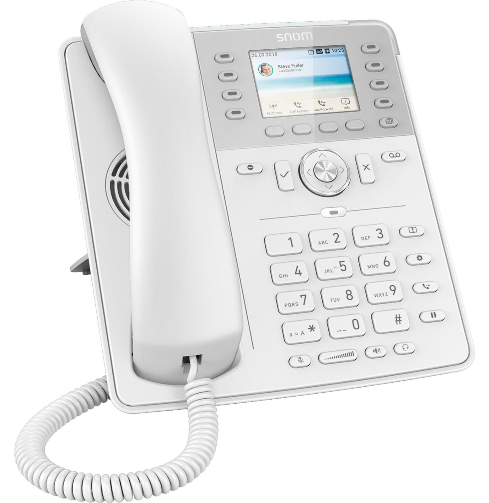 Snom D735 VoIP-telefoon met drievoudige oproepfunctie