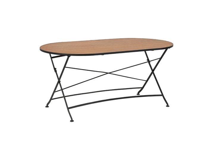 Brafab Table à manger Brewer Noir-teck, 160x85 cm
