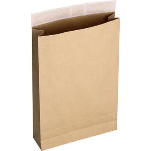 flexiPAK Faltentaschen Eco, B4, braun, ohne Fenster, haftklebend, 300 Stück