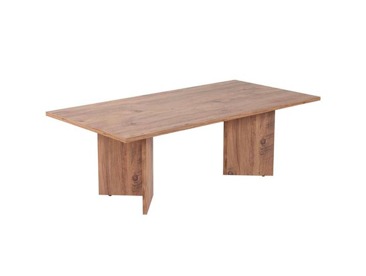 Table basse rectangulaire effet bois 119 cm