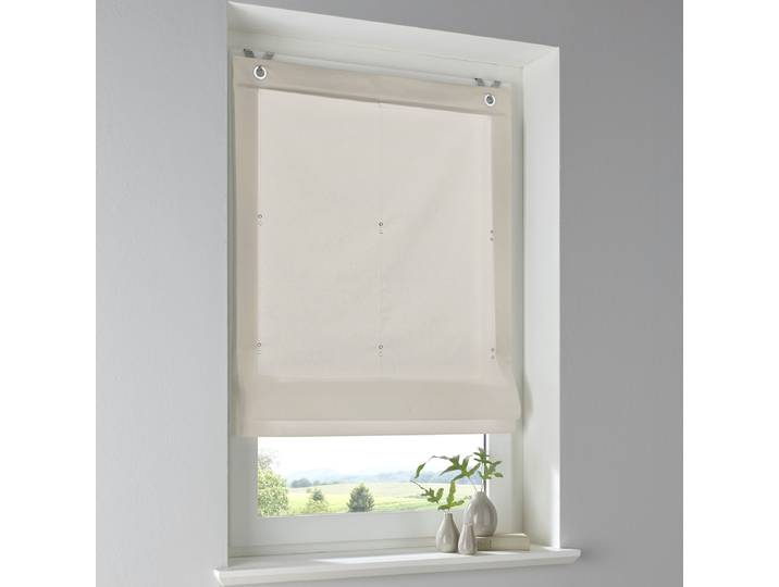 Ösenrollo Stig 60cm Beige/Beige