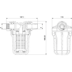 GRUNDFOS Zubehör für Hauswasseranlagen Saugfilter SCALA1