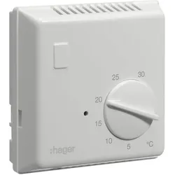Hager Raumthermostat Bimetall EK054 m.Schliesserkontakt, Thermostat, Weiss