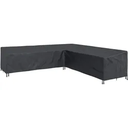 vidaXL Möbelbezug Schwarz 325 x 325 x 80 cm 420D Oxford Stoff