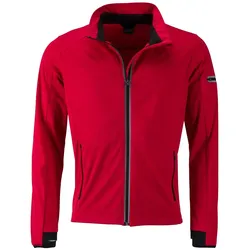 Softshelljacke "JN1126" - M - light-red/black
