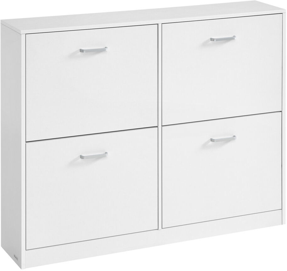 Brayden Studio 28 Pair Shoe Storage Cabinet White 28