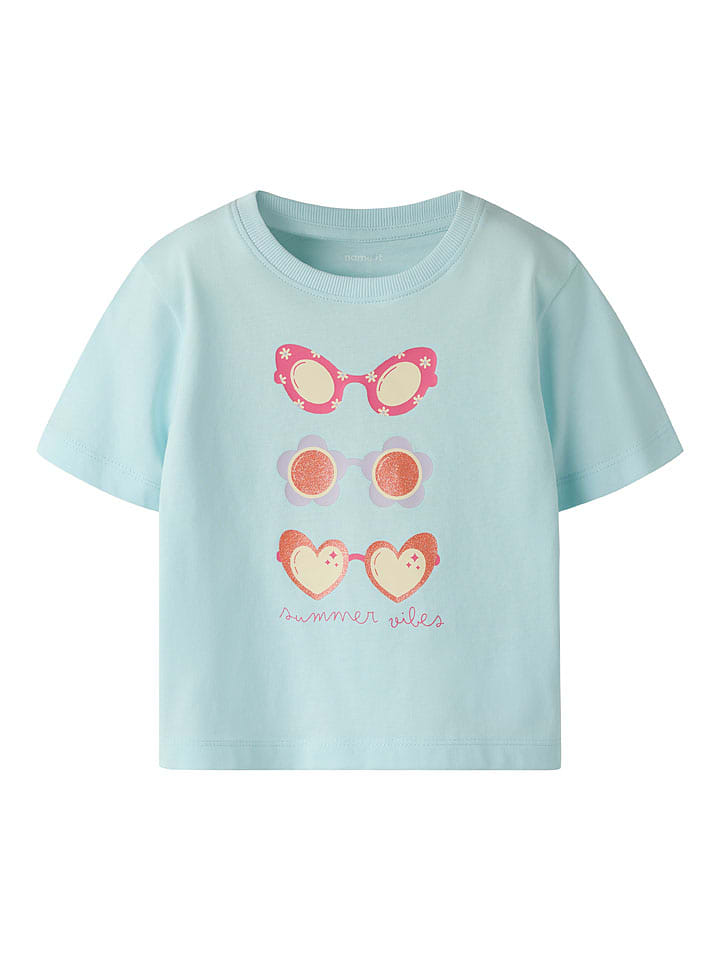 name it Shirt "Janey" in Hellblau - 110
