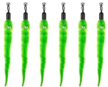 Inspire Essentials Interactive Cat Toy Refill Set With Feathers Mice Worms And Bells 5 100pcs