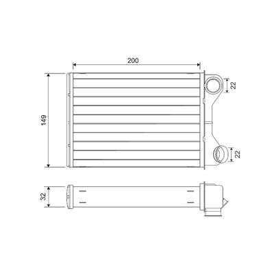 Valeo Wärmetauscher, Innenraumheizung [Hersteller-Nr. 811569] für Fiat