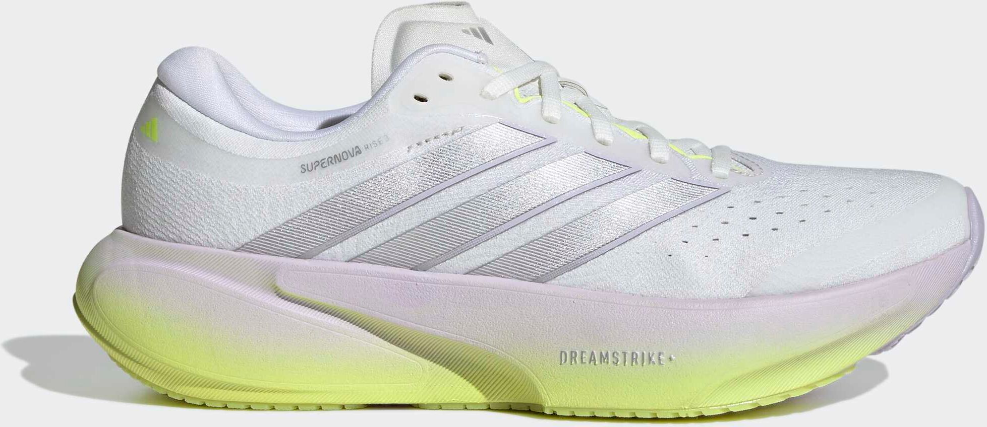 Adidas Performance "SUPERNOVA RISE 3" für mehr Stabilität crystal weiß, silber metallic, lila tint 40,5