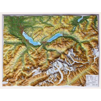 Relief Berner Oberland klein 1:200.000, Karte von Andre Markgraf,Mario Engelhardt, Georelief Vertriebs GbR