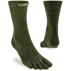 Injinji, Unisex, Sportsocken, Liner Crew Wool (XL), Grün