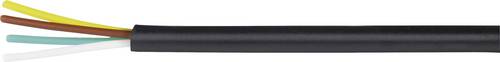 Kash Y912951 Telefonkabel LiYY 4 x 0.04mm² Schwarz 100m