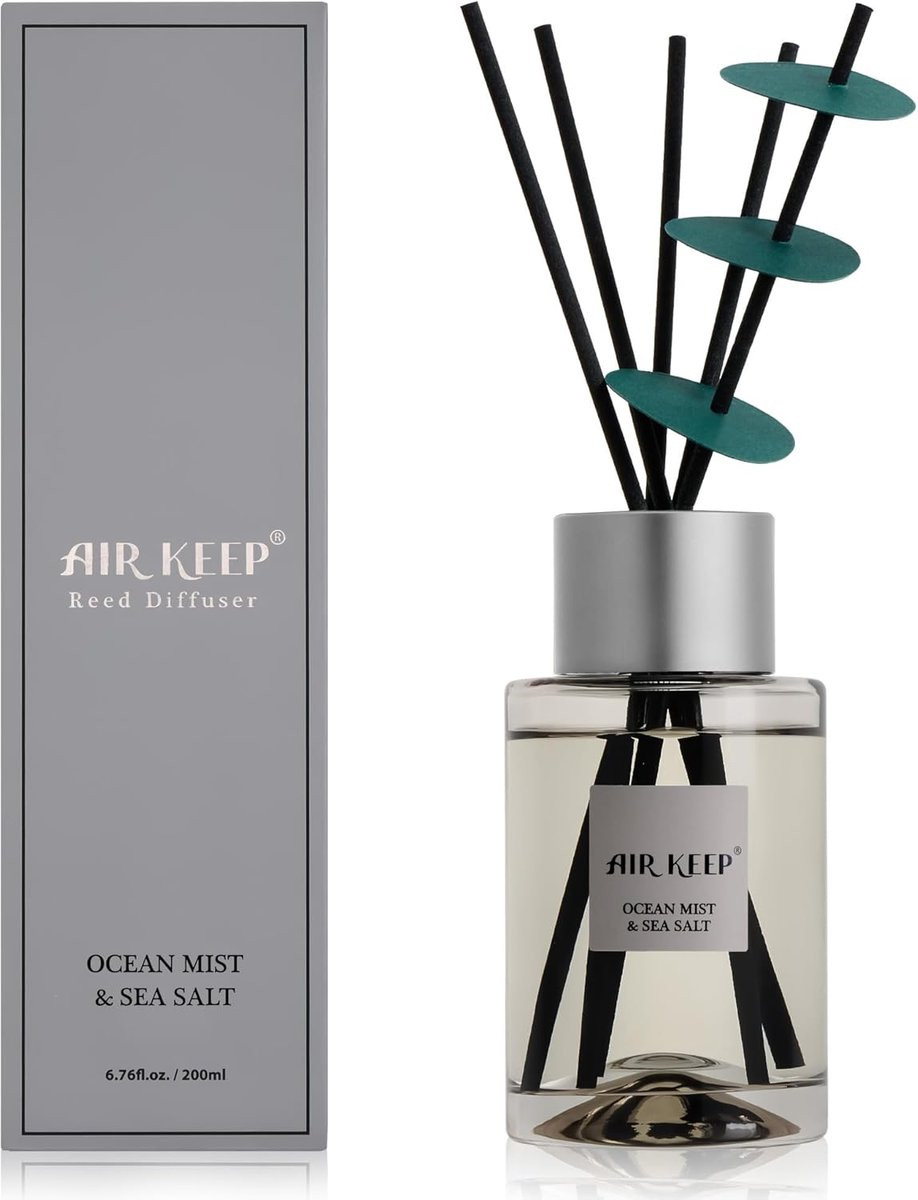 Airkeep Geurstokjes Ocean Mist & Sea Salt 200ml
