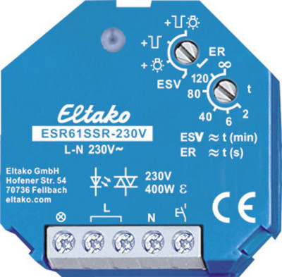 Eltako ESR61SSR-230V stroomschakelaar inbouw, 1 contact, 230 V, 400 W