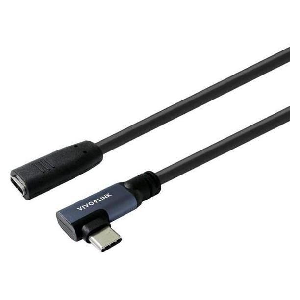 Vivolink USB-C male angled to female (0.30 m, USB 3.2 Gen 2, 100 W) (PROUSBCMF0.3A)