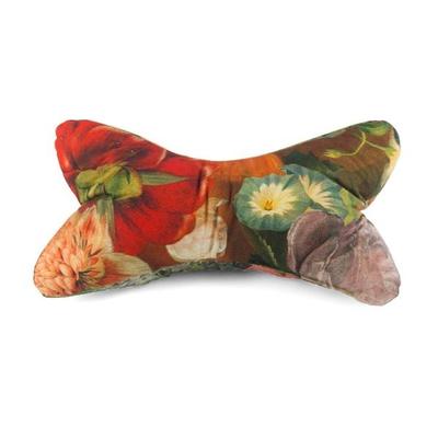 Leseknochen Blumen auf Olivegrün