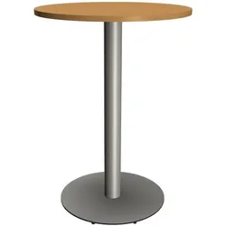 fm Büromöbel Besprechungstisch »Sidney« Ø80 cm Kreis braun, 80x110 cm