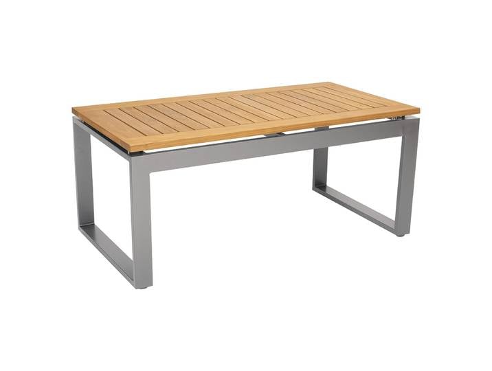 Stern Beistelltisch Allround Aluminium graphit Tischplatte Teak