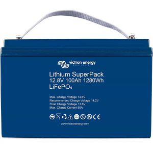 Victron LiFePO4-Akku 12,8/100 SuperPack, 100 Ah, 12 V, mit Batterie-Management-System