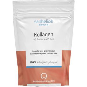 Sanhelios Kollagen Hydrolysat, Peptide Typ 1, 2 & 3, Pulver, gut löslich & geschmacksneutral, 450 g