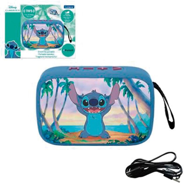 Disney Altavoz portátil Bluetooth Stitch .