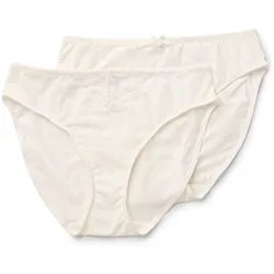Tchibo - 2 Slips - Damen - Gr. M - creme