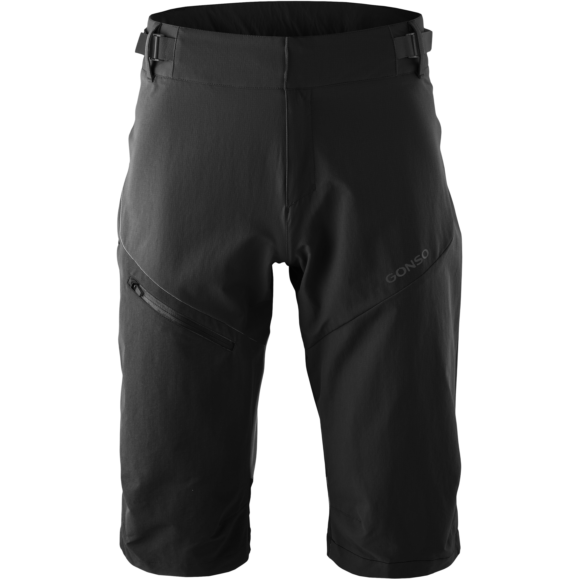 Gonso Trail Radhose kurz Herren Fahrradhose schwarz Größe L Mountainbike Winddicht Wasserabweisend