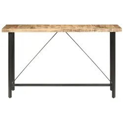 vidaXL Bartisch 180x70x107 cm Rohes Mangoholz Nova Ovale Modell