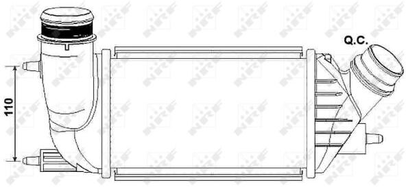 Nrf Ladeluftkühler 30242 Für Peugeot