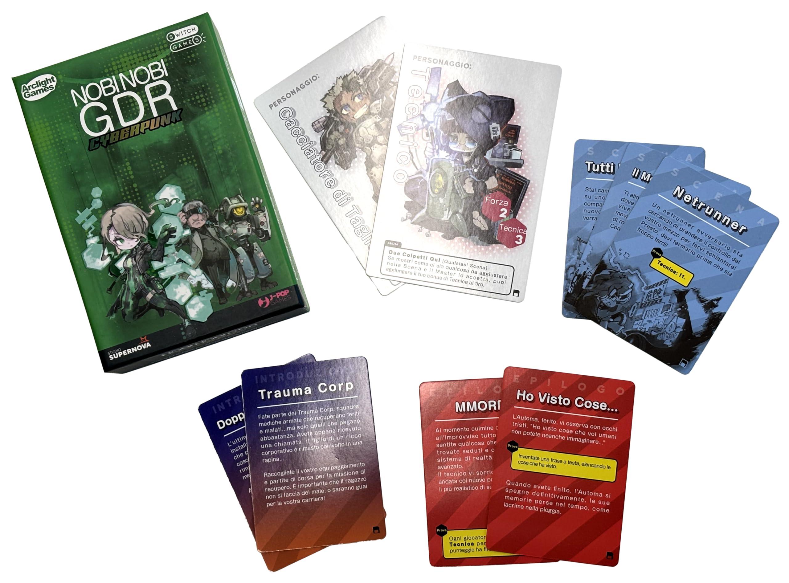Brettrollenspiel Cyberpunk, 1-5 Spieler, ab 10 Jahren, italienisch