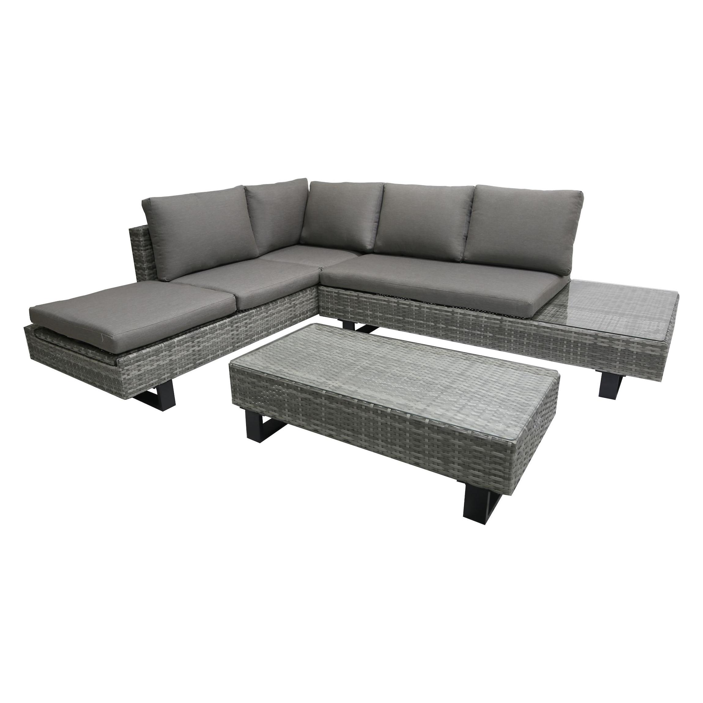 Garden Pleasure Poly Rattan Gartenlounge Vence (970341)