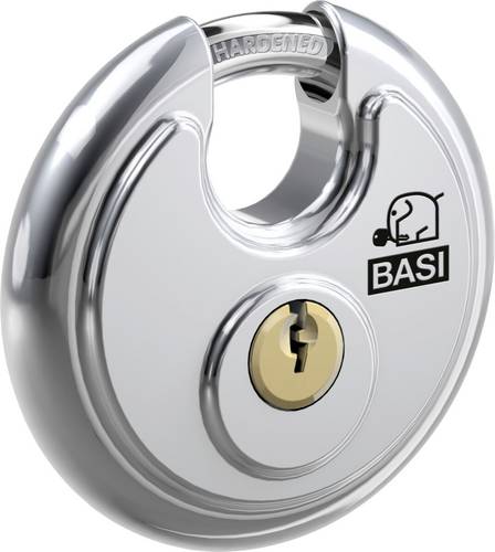 Basi 6100-7000 Vorhängeschloss 70mm verschieden schließend Silber Schlüsselschloss